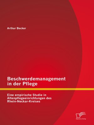 cover image of Beschwerdemanagement in der Pflege